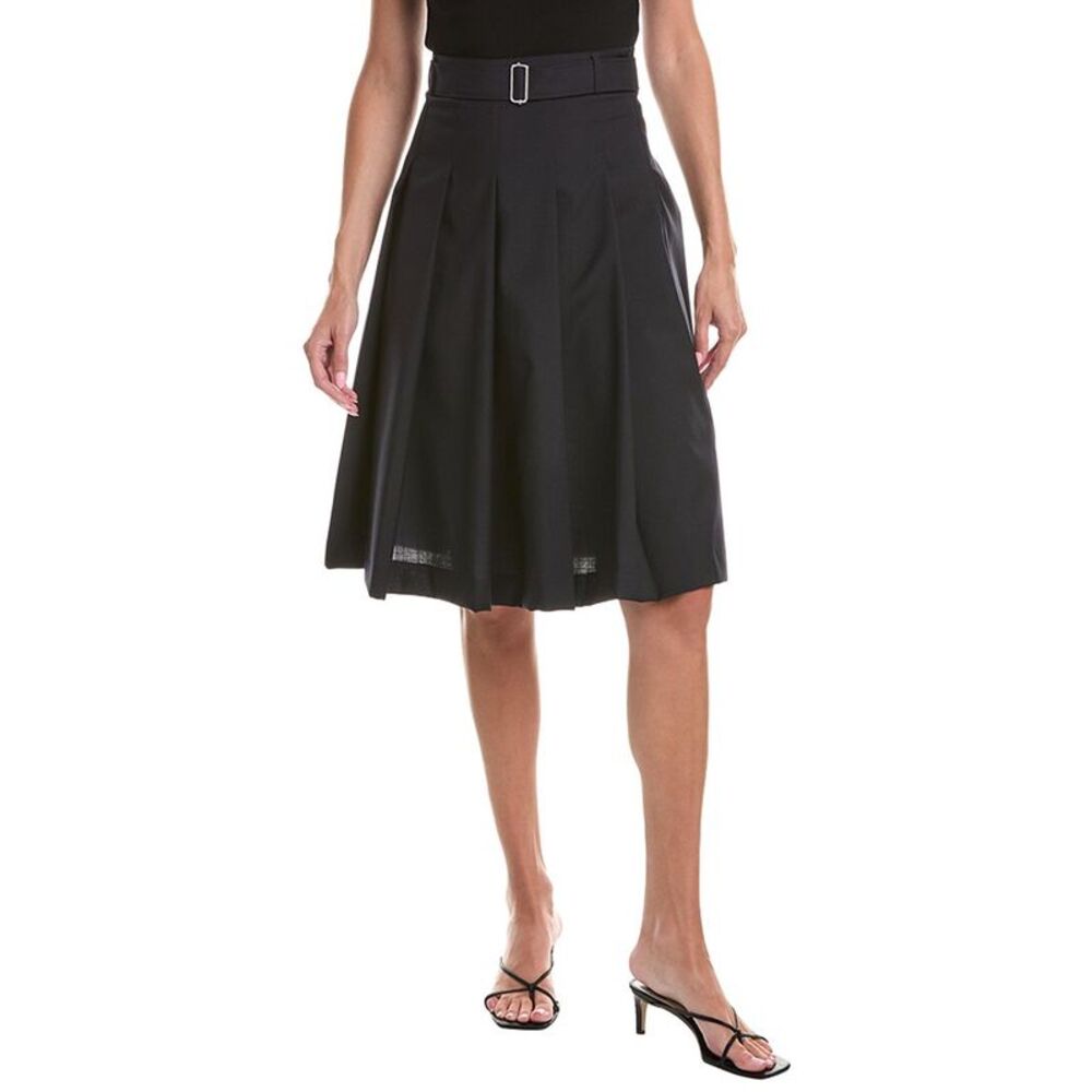 Officine Générale Womens Officine Generale Kendra Wool Skirt, Navy
